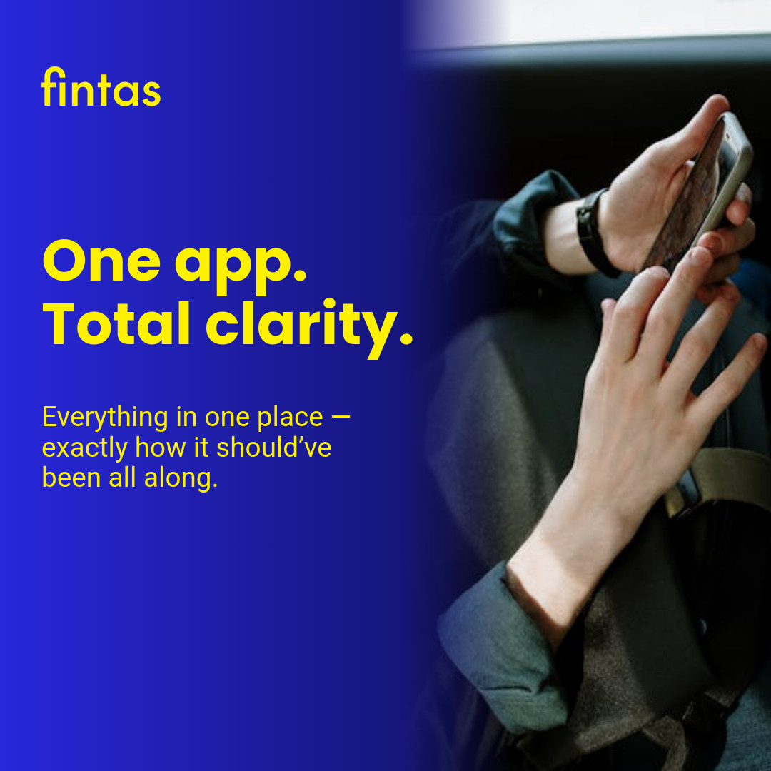 One App with Total Clarity Fintas Finance Animated-336x280px-LargeRectangle-1080x1080px-InstagramPos