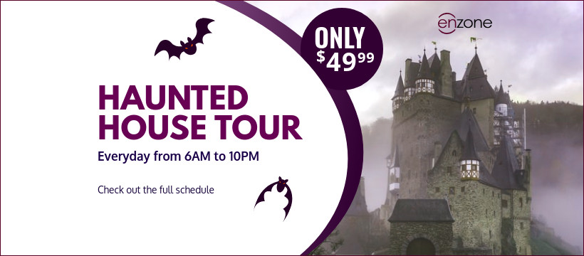 Halloween Haunted House Tour Animated Animated-820x360px-FacebookCover