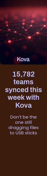 Teams Synced This Week Kova Software Animated-160x600px-WideSkyscraper