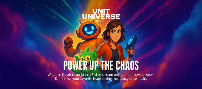 Power Up the Chaos Unit Universe Movie Animated-820x360px-FacebookCover