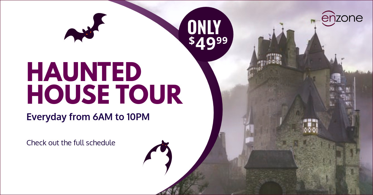 Halloween Haunted House Tour Animated Animated-1200x628px-FacebookSponsoredMessage