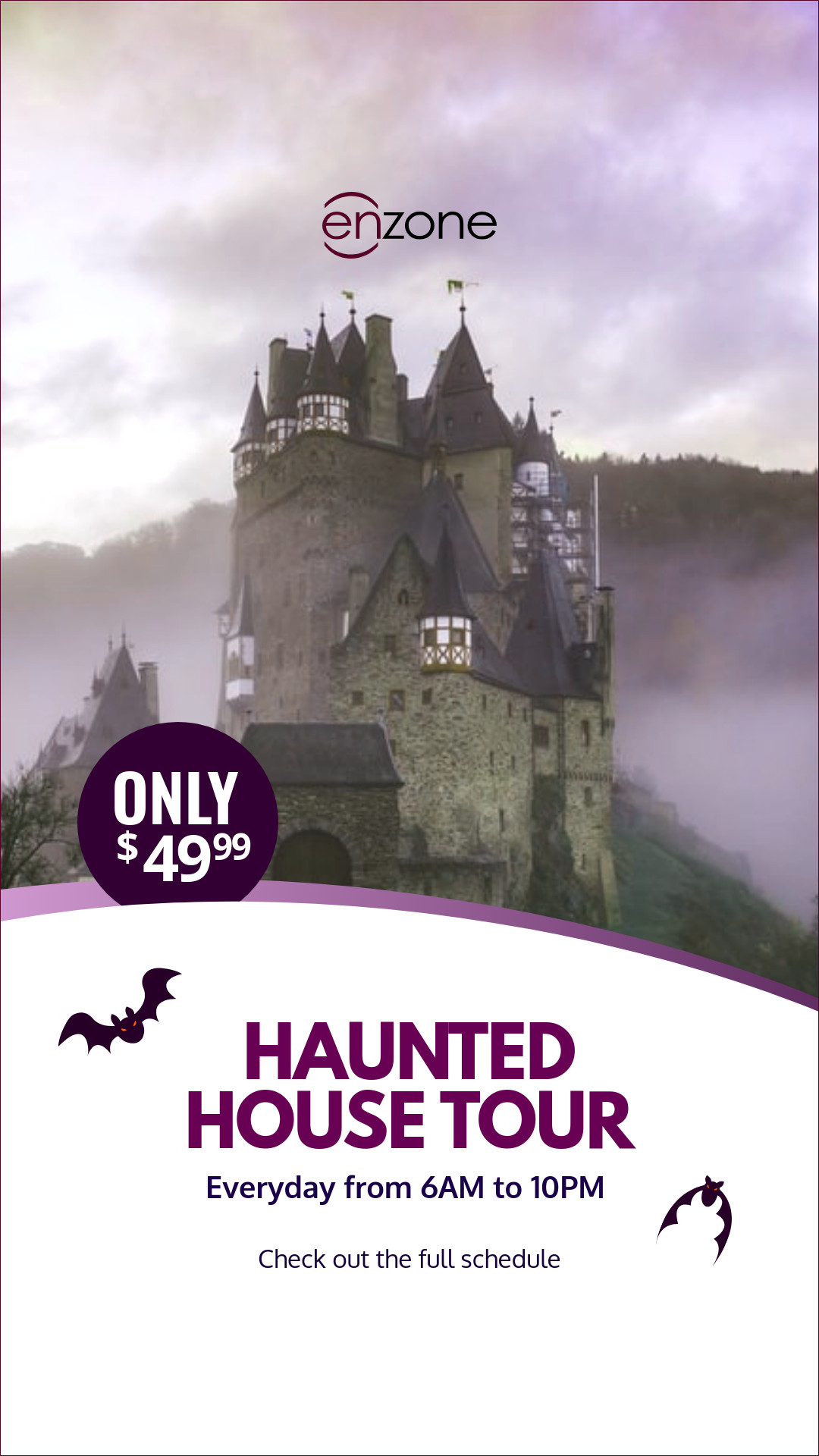 Halloween Haunted House Tour Animated Animated-1080x1920px-Story