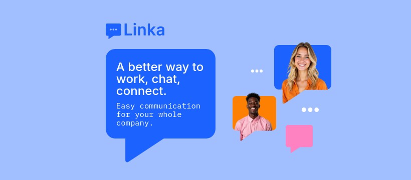 Team Chat Connect Linka Software Animated Facebook Cover