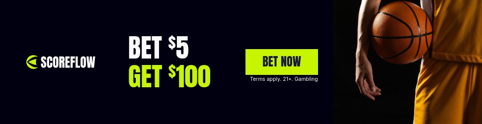 Bet Five Get Hundred Basketball Scoreflow Betting Animated Billboard