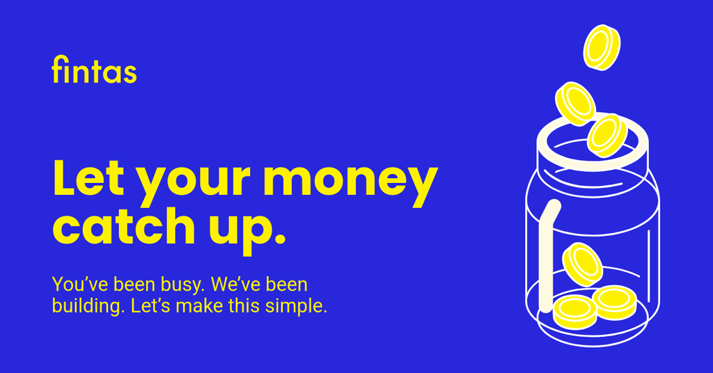 Let Your Money Catch Up Fintas Finance Animated Facebook Sponsored Message