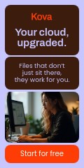 Your Office Cloud Upgraded Kova Software Animated Vertical Banner