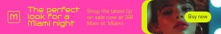 Perfect Miami Night Look Mantix Beauty Products Animated Mobile Leaderboard