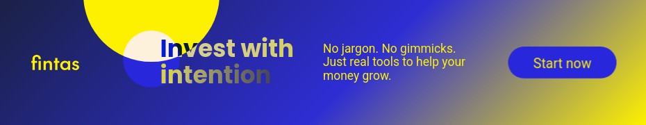 Invest with Intention Fintas Finance Animated Top Banner