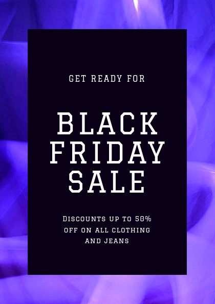 Black Friday Clothing and Jeans Flyer Flyer