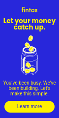 Let Your Money Catch Up Fintas Finance Animated Vertical Banner