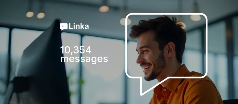 Messages Sent on Linka Animated Facebook Cover