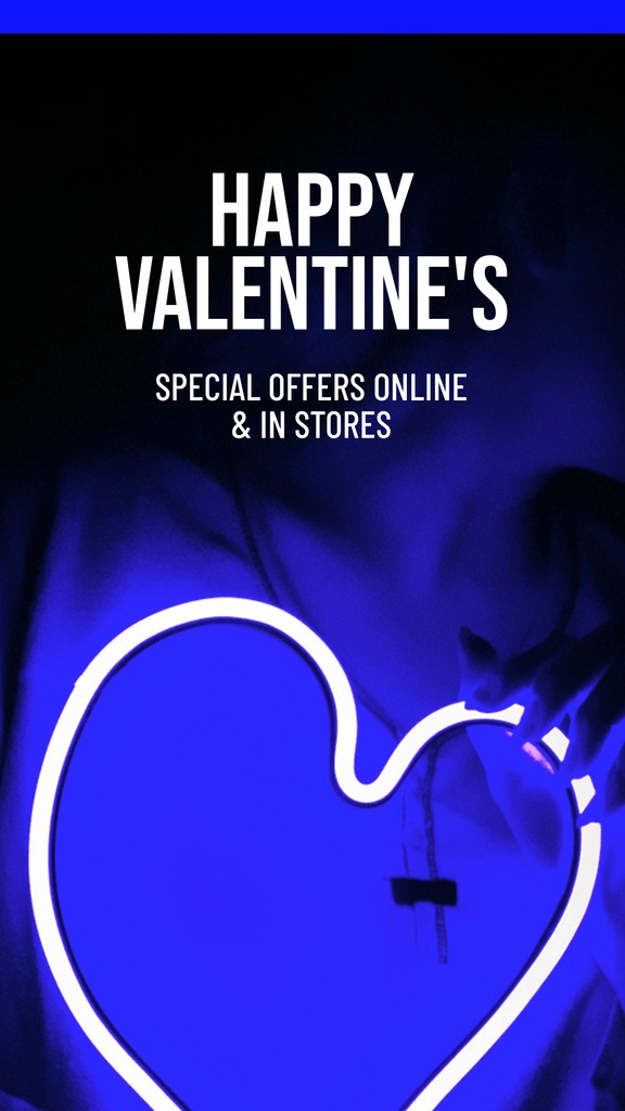 Blue Happy Valentine's Day Offers