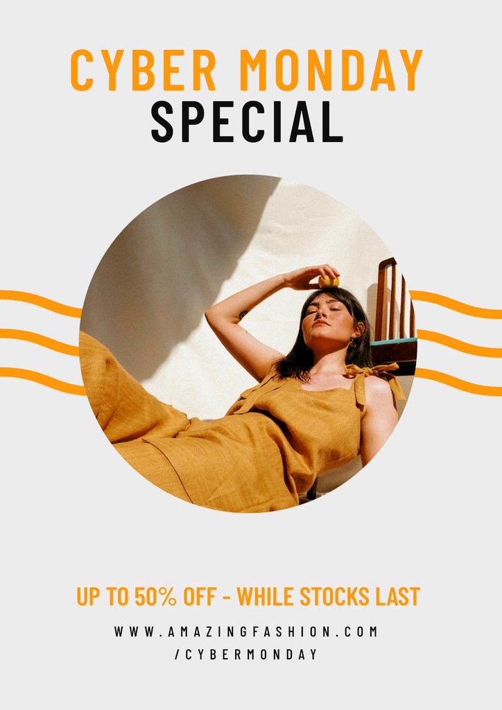 Amazing Fashion Cyber Monday Poster Poster