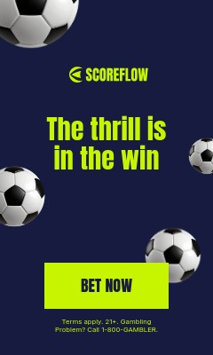 Thrill in the Win Soccer Scoreflow Betting Animated Vertical Rectangle