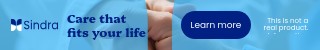 Care that Fits Your Life Sindra Animated Mobile Leaderboard