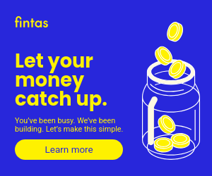 Let Your Money Catch Up Fintas Finance Animated Inline Rectangle
