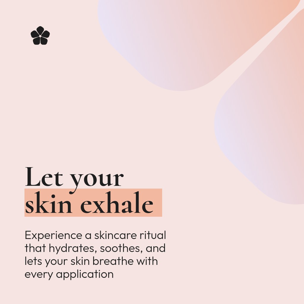 Let Your Skin Exhale Yori Beauty Products Animated Instagram Post