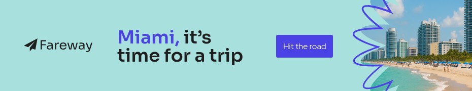 Miami Trip Fareway Travel Offer Animated Top Banner