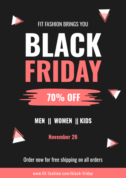 Fit Fashion Black Friday Flyer Flyer