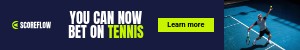 Bet on Tennis Scoreflow Betting Animated Mobile Banner