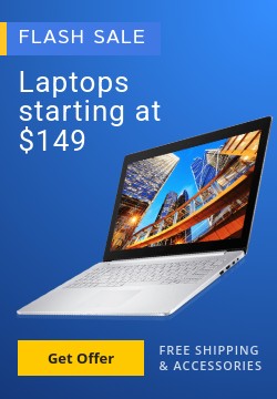 Blue Laptop Flash Sales