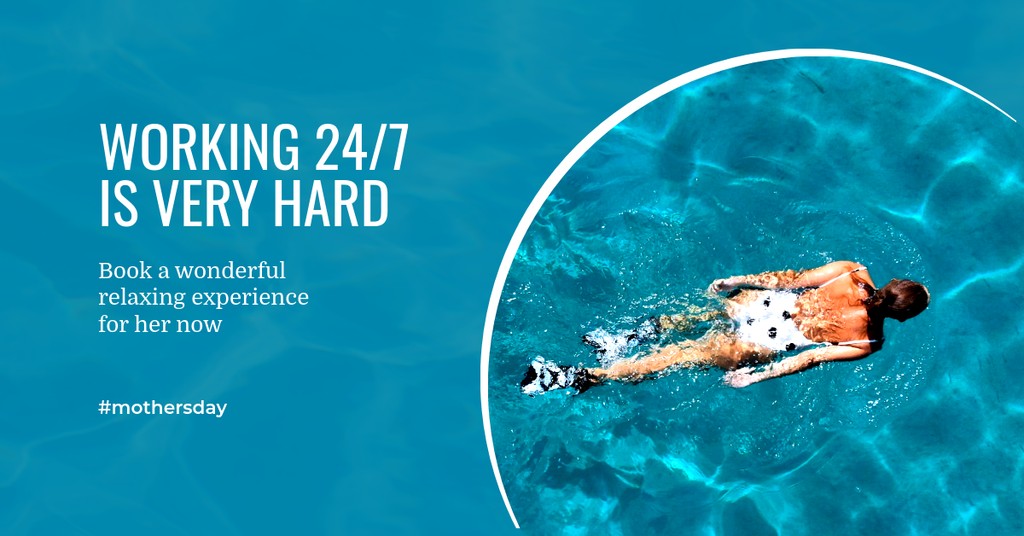 Mother's Day Spa Working as Mom Facebook Sponsored Message