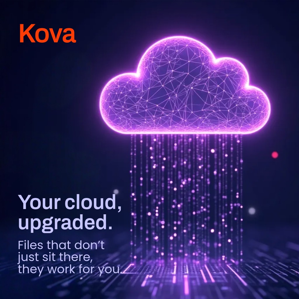 Your Digital Cloud Upgraded Kova Software Animated Instagram Post