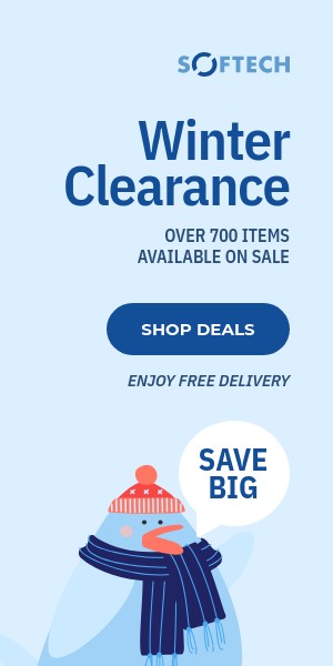 Christmas Winter Clearance Bird Half Page