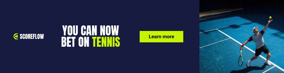 Bet on Tennis Scoreflow Betting Animated Billboard