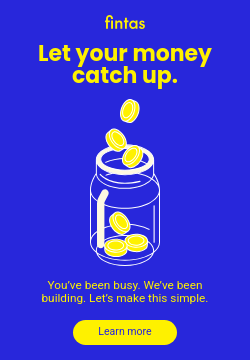 Let Your Money Catch Up Fintas Finance Animated Triple Widescreen