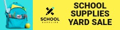 School Supplies Yard Sale
