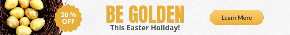 Golden Easter Egg with Promo