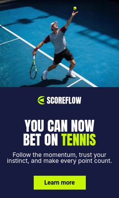 Bet on Tennis Scoreflow Betting Animated Vertical Rectangle