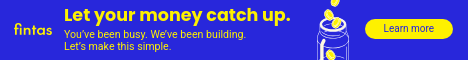 Let Your Money Catch Up Fintas Finance Animated Main Banner