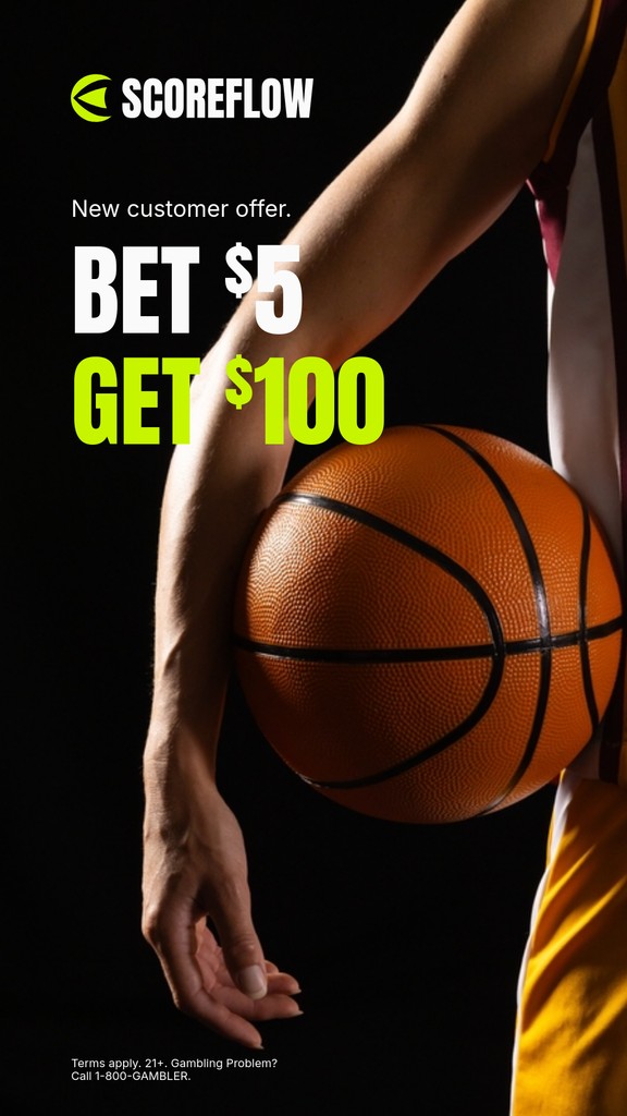 Bet Five Get Hundred Basketball Scoreflow Betting Animated Story