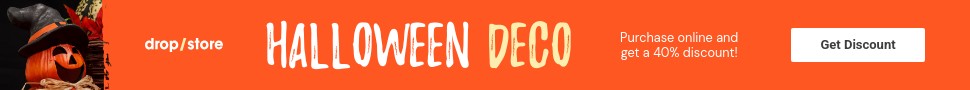 Halloween Deco Online Discount Large Leaderboard