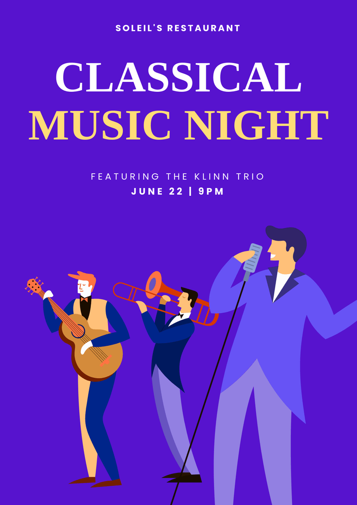 Classical Music Night Poster Poster