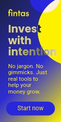 Invest with Intention Fintas Finance Animated Vertical Banner