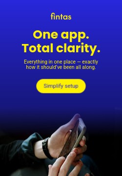 One App with Total Clarity Fintas Finance Animated Triple Widescreen