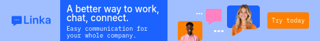 Team Chat Connect Linka Software Animated Main Banner
