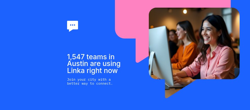 Teams in Austin using Linka Animated Facebook Cover