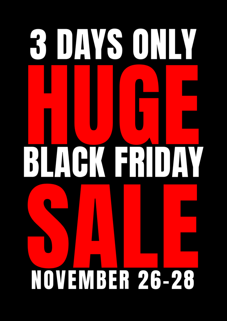 Huge Sale Red Black Friday Poster Poster