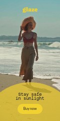 Safe in Sunlight Glaze Skincare Video Vertical Banner