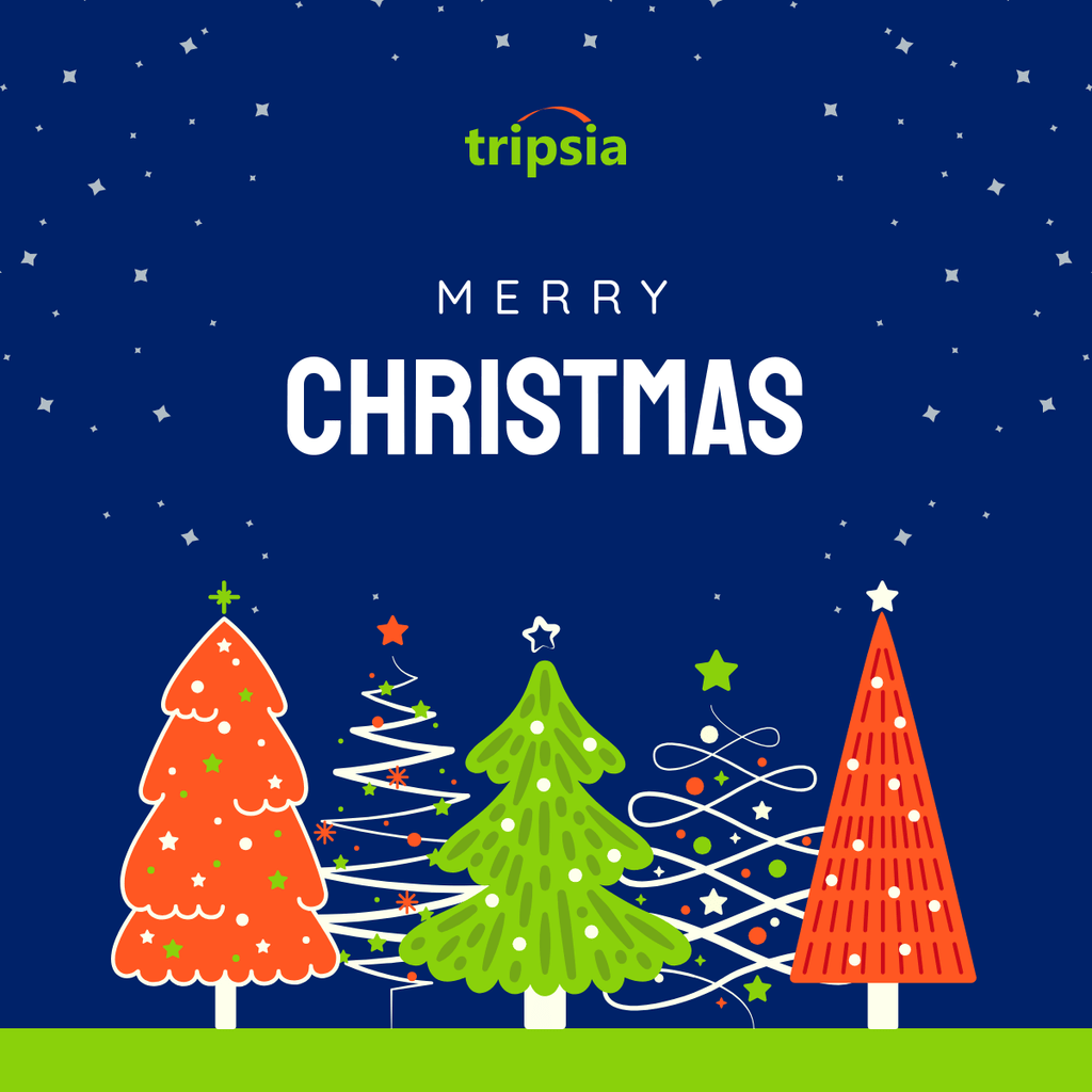 Merry Christmas Pine Tree Celebration