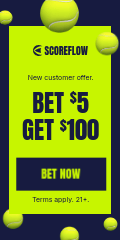 Bet Five Get Hundred Tennis Scoreflow Betting Animated Vertical Banner